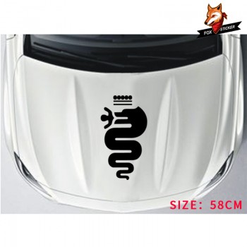 Car Sticker Decal Gloss Black Auto Side Skirt Car Sticker Racing Stripe Side Body Garland for Alfa Romeo MiTo 147 156 159 166